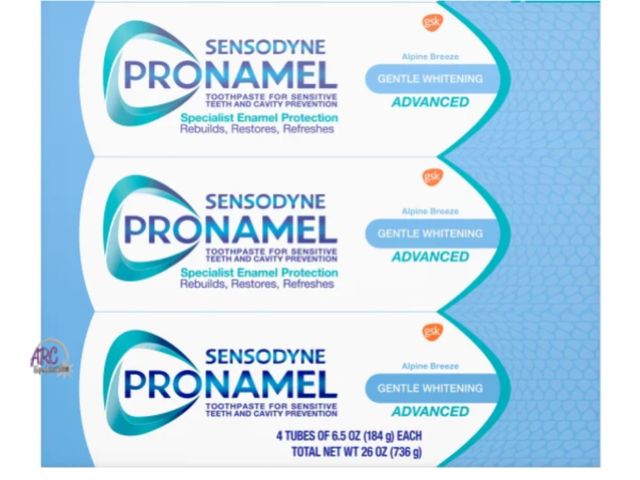 Lot 56-205714 - NEW OPEN BOX SENSODYNE Pronamel Gentle Whitening Advanced Toothpaste, 6.5 oz, 3-pack