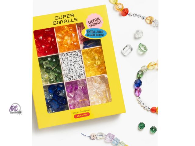 Lot 56-566230 - NEW-Super Smalls super rainbow bead kit with extra large gems