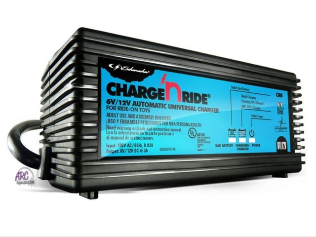 Lot 56-516812 - New Open Box Not Tested Schumacher Electric Automatic Battery Charger for Ride-On Toys 3 Amps, 6V/12...
