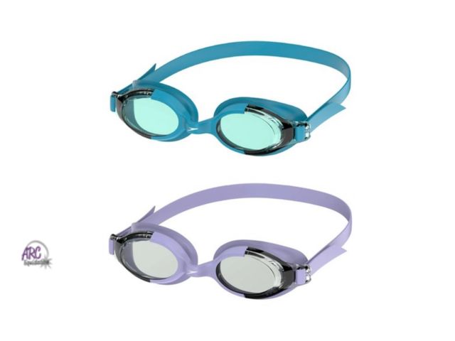 Lot 56-120860 - New Speedo Junior Seaspray 2 Pack Kids' Swim Goggles (Ages 6-14) - Blue/Lavender