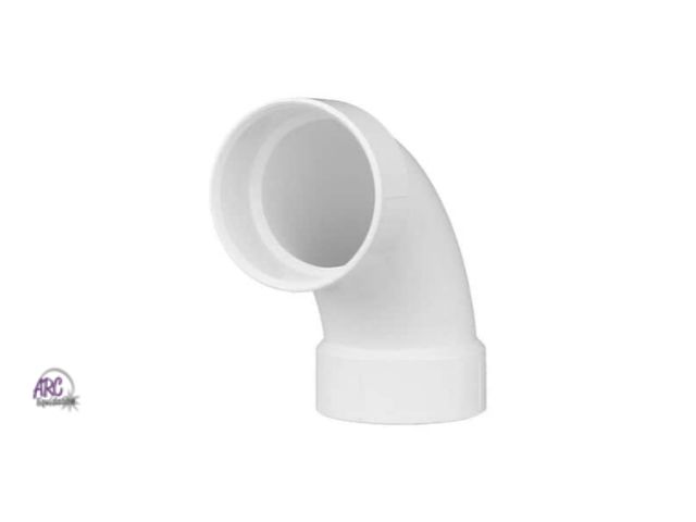 Lot 56-596923 - NEW-LOT OF 6-2 in. PVC DWV 90-Degree Long Sweep Elbow