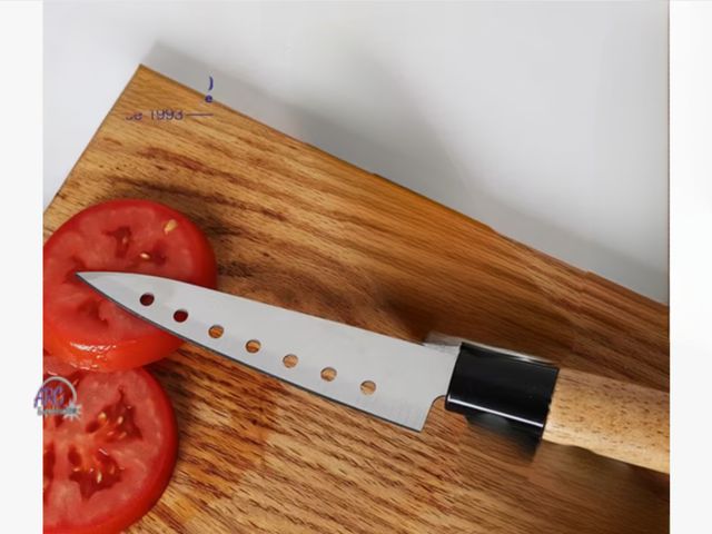 Lot 56-309660 - New set of 2, 9” Stainless Steel Kitchen Knife, Sharp Blade, Wood Finished Handle