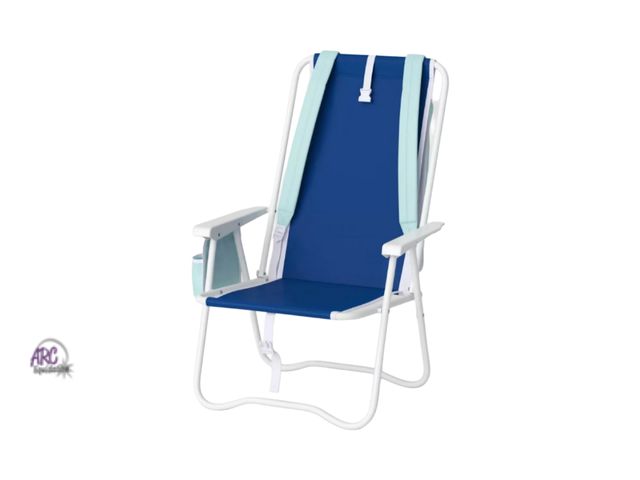 Lot 56-483913 - NEW- Outdoor Portable Backpack Beach Chair - Sun Squad™ BLUE 30.75 Inches (H) x 25.25 Inches (W) x 2...