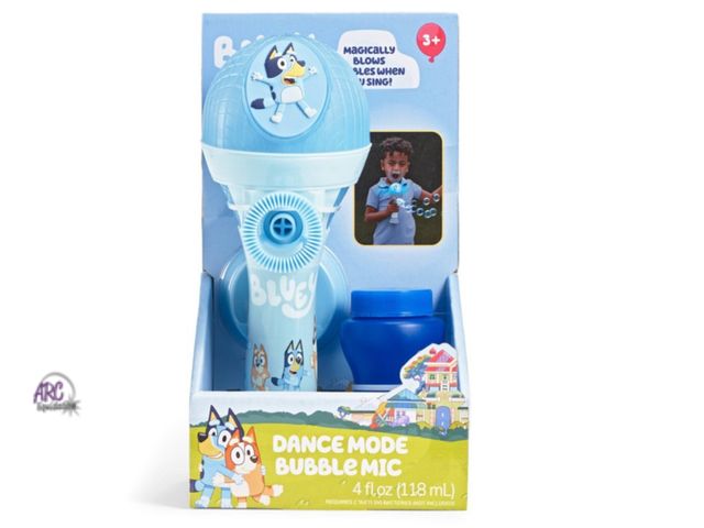 Lot 56-319660 - New Bluey Dance Mode Bubble and Sing Microphone: Kids Plastic Toy for Ages 3+