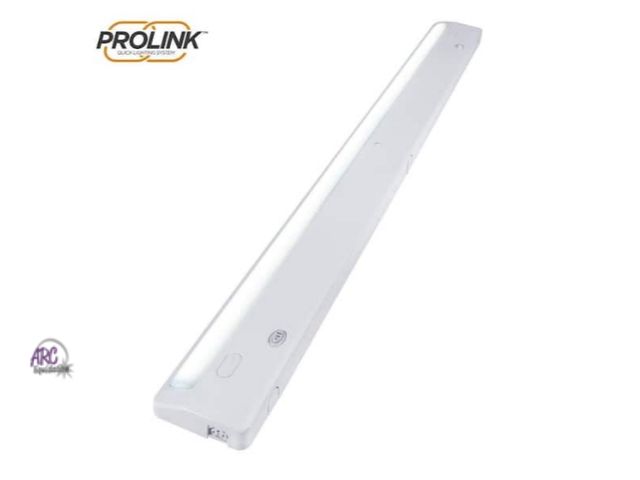 Lot 56-596946 - NEW-ProLink Hardwired 36 in. LED White Under Cabinet Light, Linkable, 3 Color Temperature Options