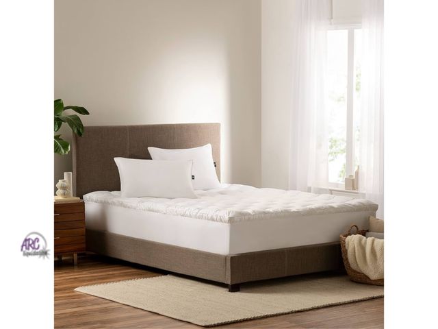 Lot 56-221518 - NEW SERTA Down Illusion Soft Hypoallergenic 2 inch Pillowtop Simple Fit Mattress Topper, Twin XL, Wh...