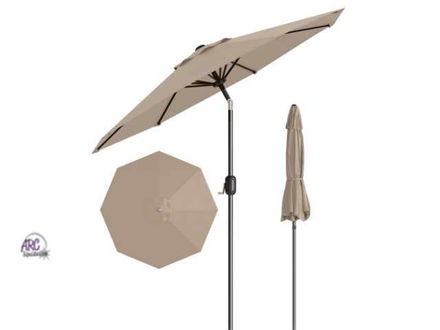 Lot 56-274010 - NEW Garvee 9' Outdoor Patio Umbrella, Outdoor Table Umbrella, Market Umbrella with Push Button Tilt ...