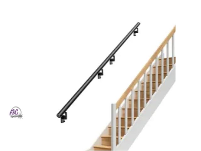 Lot 56-127824 - New out of box. 7ft long 2.76-in x Aluminum Alloy Stair rail kit