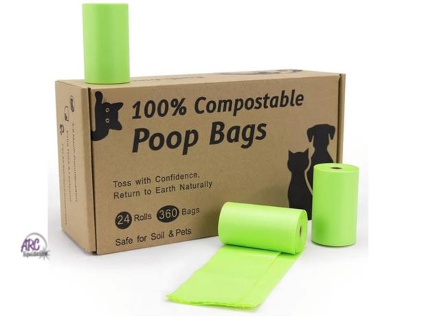 Lot 56-334353 - New in box Loveishere 100% Compostable &amp; Biodegradable Poop Bags (Green),
20 Micron Thick, Guara...