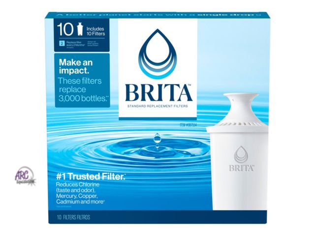 Lot 56-265850 - New Open box Brita Replacement Water Filters 8 pack
