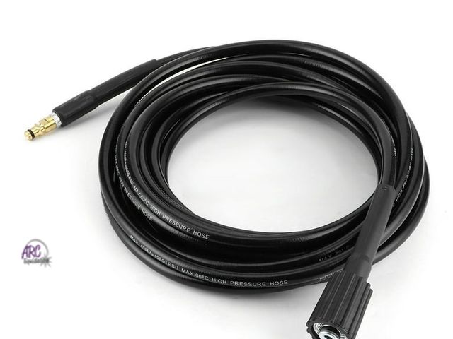 Lot 56-510425 - NEW-5800PSI High Pressure Washer Hose, 40MPa, Long Rubber Pipe for Power Cleaning, Ideal for Home Us...