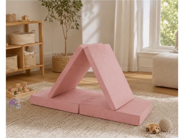 Lot 56-752860 - New out of box. Little Nest Toddler Sofa, Adventure Explorer Kids Couch, Blush Pink