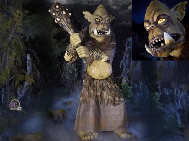 Lot 56-411334 - New tested and works - Home Accents Holiday 8 ft GIANT-SIZED ANIMATED LED Tumble the Troll