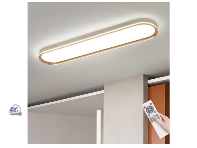 Lot 56-154951 - New in Box ADISUN Modern LED Dimmable Linear Ceiling Light 39.4in Semi Flush Mount Long Lights with ...