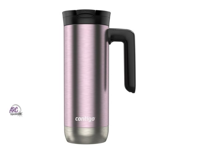 Lot 56-513525 - NEW-BROKEN HANDLE-Contigo® Superior 2.0 Leak-Proof Insulated Stainless Steel Travel Mug in Pink, 20 ...