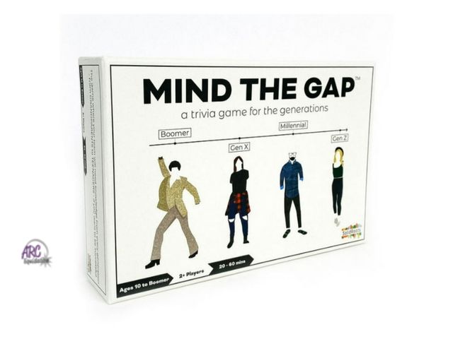 Lot 56-745630 - New Spin Master Games, Solid Roots Mind the Gap, Trivia Game for the Generations, for Ages