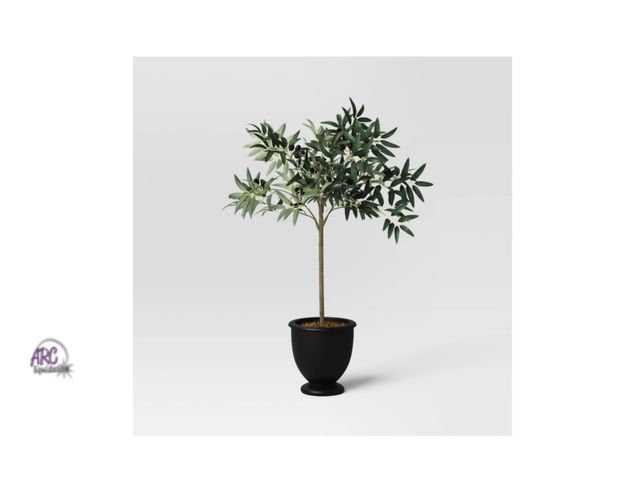 Lot 56-184417 - New 30" Olive Tree in Pot Artificial Plant