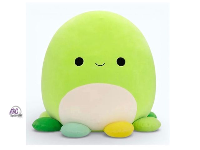Lot 56-109658 - New Squishmallows 16" Jonny the Octopus Plush Toy – Ultra Soft Sealife Squad Stuffed Animal – Green