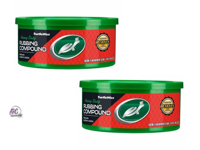 Lot 56-136998 - New Lot of 2 Turtle Wax Renew Rx Rubbing Compound and Heavy Duty Cleaner, 10.5 oz
