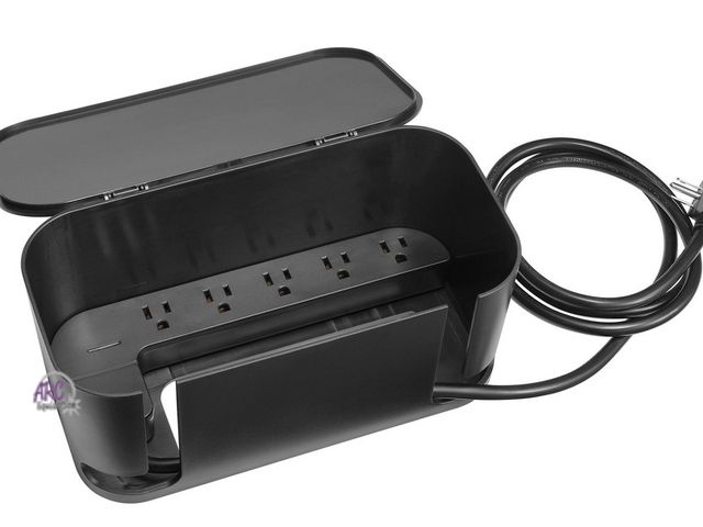 Lot 56-818926 - New - Globe Electric Cord Management PowerHub - Black