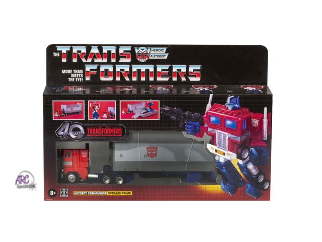 Lot 56-155730 - New Transformers: 40th Anniversary Optimus Prime Action Figure, Retro G1 Converting Robot (6.25”)