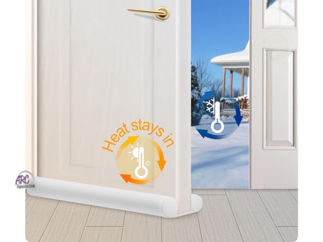 Lot 56-360925 - New white under the door draft stopper