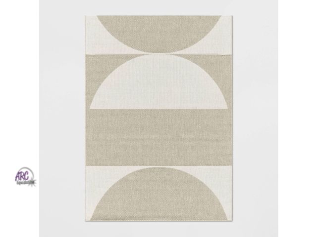 Lot 56-263750 - New 5'3"x7' Grace Geo Circle Indoor/Outdoor Rug: Woven, Flat Pile - Threshold™