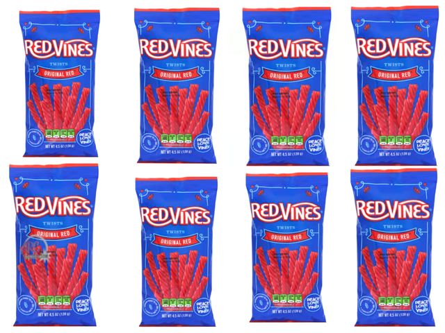 Lot 56-800865 - New - Lot of 12 4.5oz Red Vines Candy