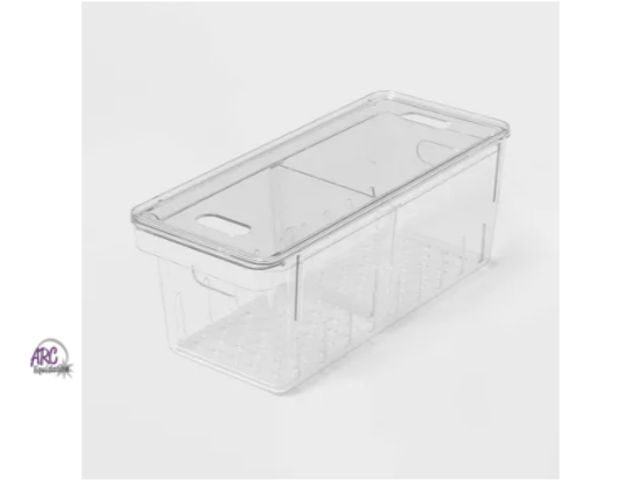 Lot 56-585033 - NEW-MISSING LID AND DIVIDER-brightroom colander fridge bin-10" x 4" x 4"