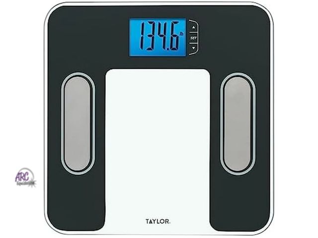 Lot 56-886240 - New - Taylor Digital Glass Body Composition Scale, Bathroom Scale