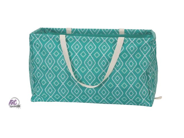 Lot 56-219017 - NEW Canvas Utility Tote with Handles, Rectangular Krush Tote, Water-Resistant Vinyl Lining, Large Ca...