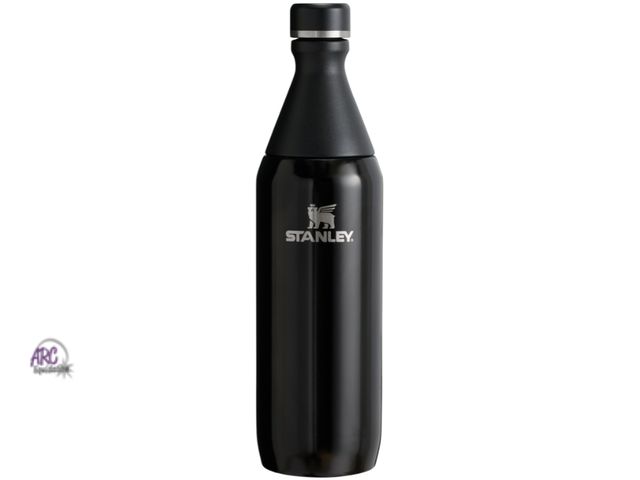 Lot 56-513034 - NEW-Stanley the all day slim bottle 20 oz tumbler-black