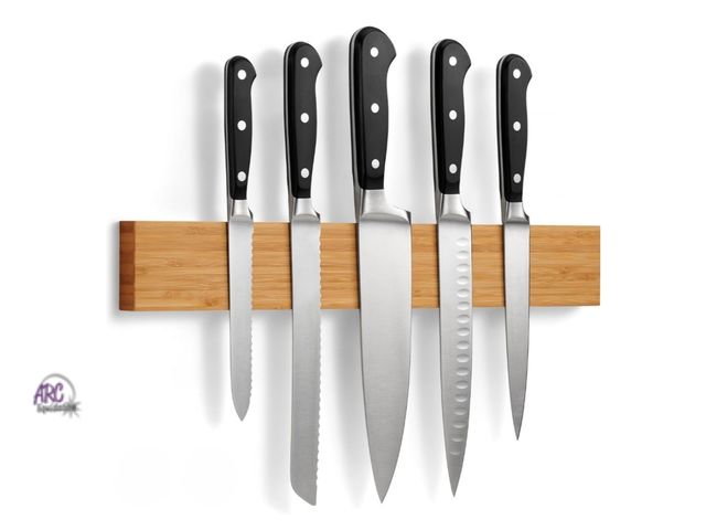 Lot 56-853311 - New - Amebibo Wall Mounted Magnetic Knife Holder - 15.7in