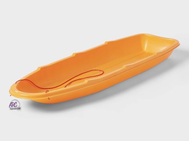 Lot 56-154330 - New Sun Squad 48" Plastic Sled with Rope Coral - Polyethylene, 200 lb Capacity