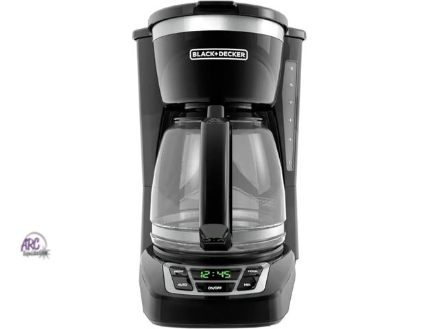 Lot 56-560919 - NEW-TESTED-BLACK+DECKER 12-Cup Digital Coffee Maker, Programmable, Washable Basket Filter, Sneak-A-C...