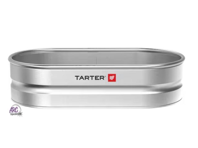 Lot 56-609760 - New - 2 ft. x 1 ft. x 4 ft. Galvanized Steel Oval Raised Bed Planter
