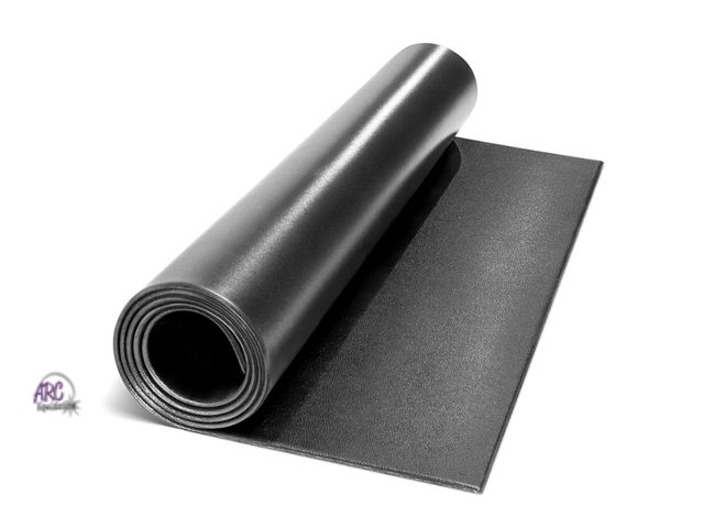 Lot 56-736318 - New Black PVC Mat - impact resistant Mat - 78" x 36" x 1/4"