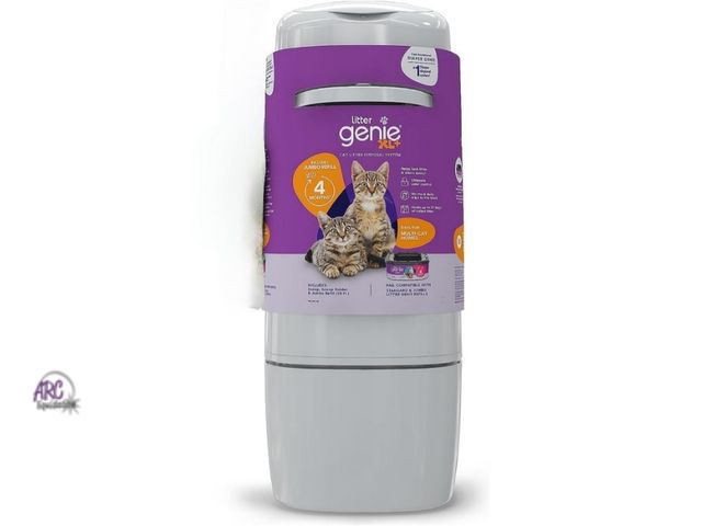 Lot 56-503024 - SLIGHTLY USED-Litter genie XL Litter disposal system for multi cat homes with refill and scoop