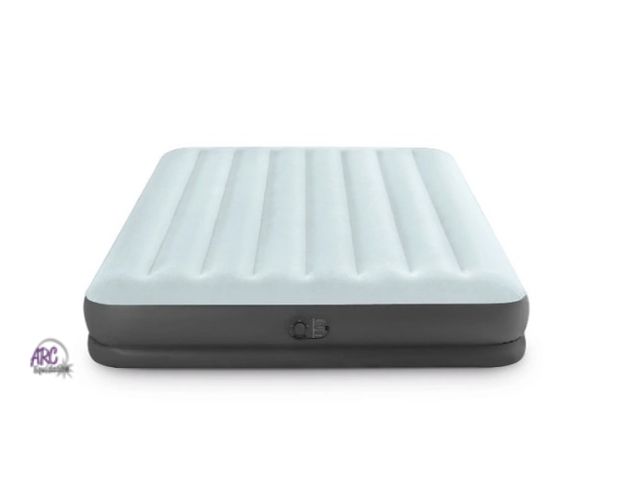 Lot 56-710427 - New/ possible use. Tested and works Intex Mid Rise 12" Air Mattress with Internal USB Pump - Queen S...