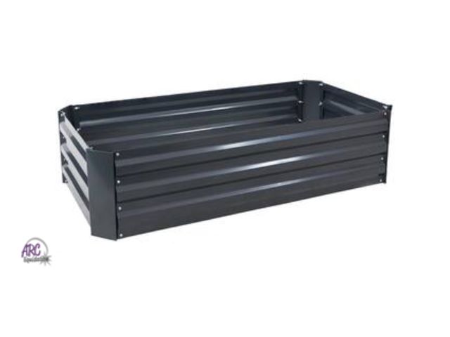 Lot 56-284251 - New 48 in. Rectangle Galvanized Steel Raised Bed, Dark Gray