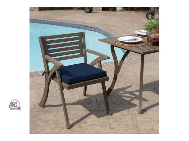 Lot 56-215060 - New - 2 ARDEN 19 in W x 18 in L Sapphire Blue Leala Rectangle Outdoor Seat Pad
