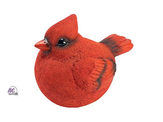 Lot 56-633550 - New - Design Toscano Cardinal Burly Bird Statue 6.5”