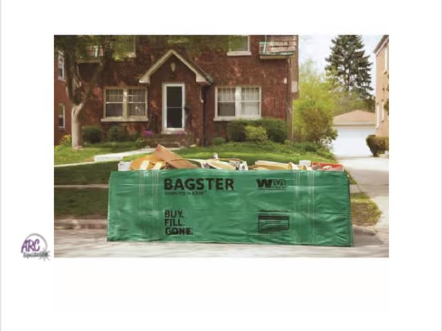 Lot 56-336561 - New open bag WM Bagster 606 gal Dumpster In A Bag Open 1 pk