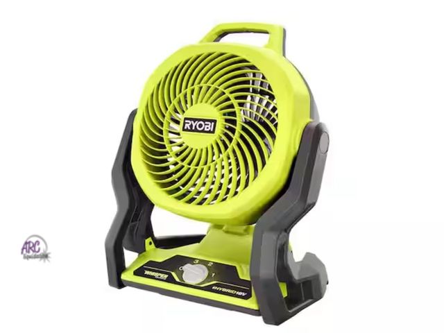 Lot 56-879819 - New Out of Box - RYOBI ONE+ 18V Cordless Hybrid WHISPER SERIES 7-1/2 in. Fan (Tool Only)