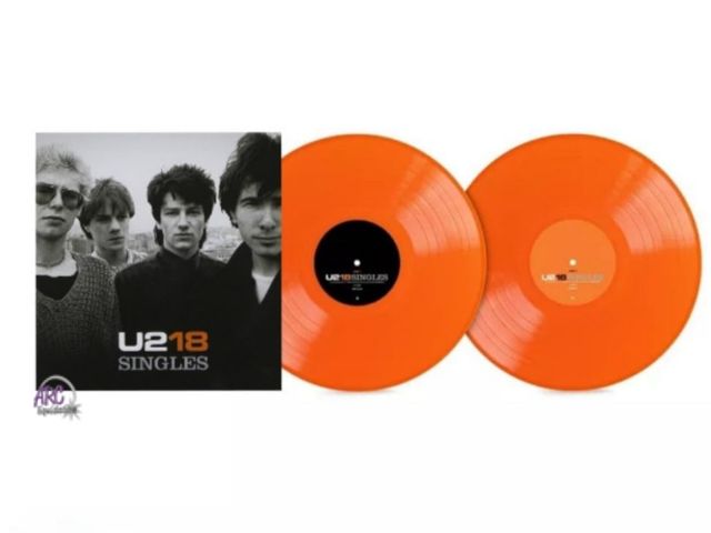 Lot 56-504234 - NEW-U2 18:The Singles-2 vinyl orange record