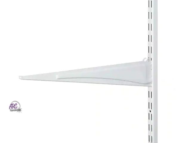 Lot 56-801123 - New - Lot of 26 -  ClosetMaid ShelfTrack 12.5 in. L White Steel Adjustable Shelving Track Bracket