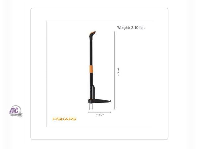 Lot 56-151913 - New Fiskars 34 in. Stand up 4 Claw Long Handle Weed Puller Tool; Heavy Duty Garden, Lawn and Dandeli...