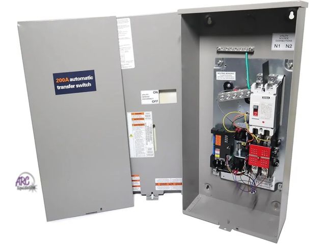 Lot 56-790440 - New in box. 200 Amp Single Phase Generator Automatic Transfer Switch w/Power Management Replacement ...