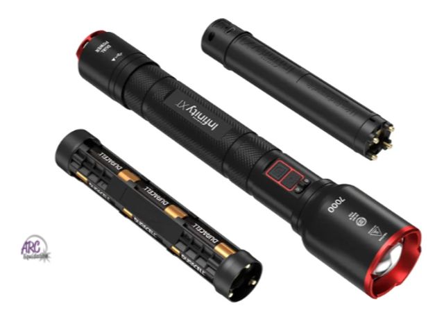 Lot 56-221261 - New Tested - Infinity X1 7000 Lumens Rechargeable 4 Modes Flashlight