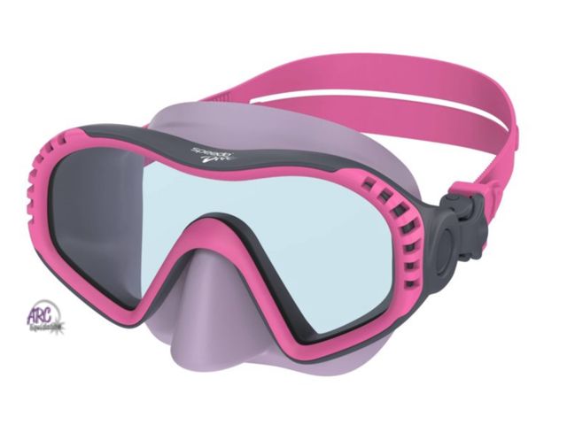 Lot 56-323660 - New box tore Speedo Junior Dive Wave
Watcher Swim Mask - Neon Flamingo//Celeste: Anti-Fog
Lens, UV P...